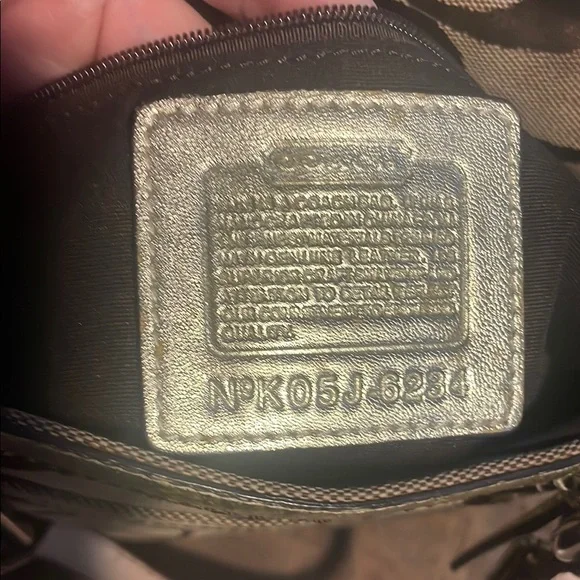 Coach Brown and Gold Tote Bag - Picture 11 of 12